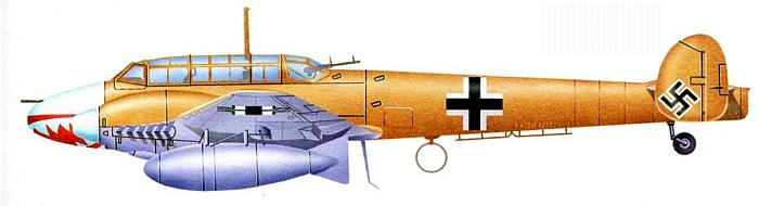Боевое применение Мессершмитт Bf-110 (Me-110)